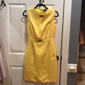 Tahari author Levine yellow dress